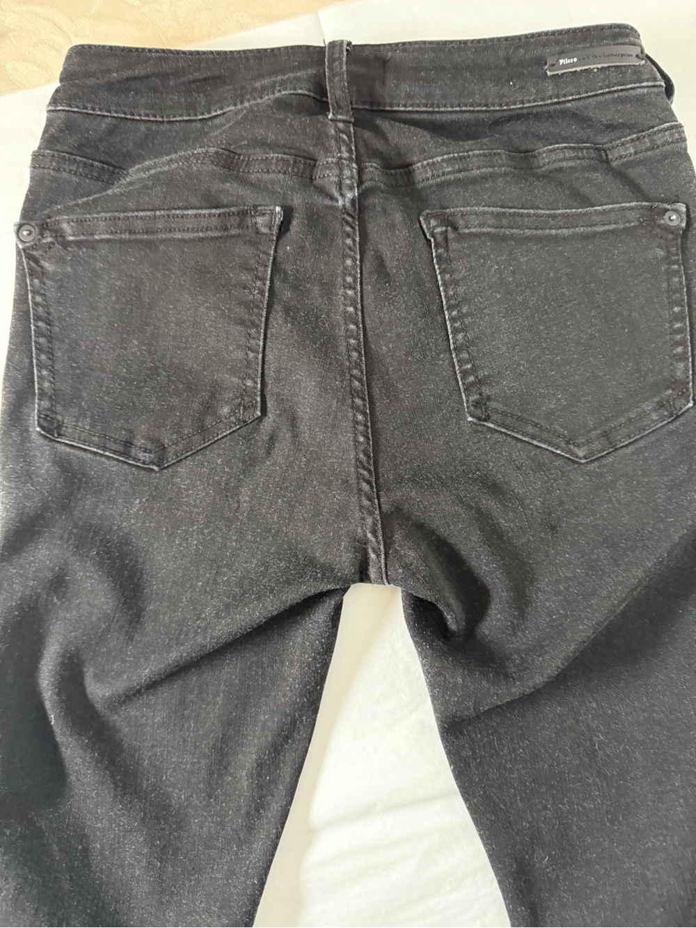 Anthropologie Pilcro High Rise Stretch Ankle Skinny Jeans Black 26 - Picture 8 of 14